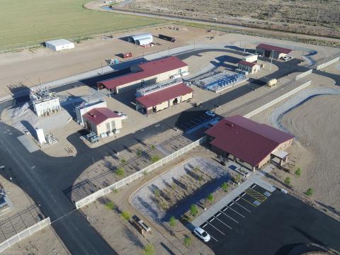 Aerial view of the City of Goodyear Water Treatment Facility